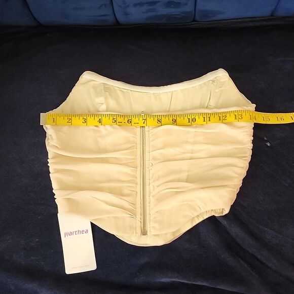 Marthea women's pale pink corset top NWT sz small - Picture 7 of 9